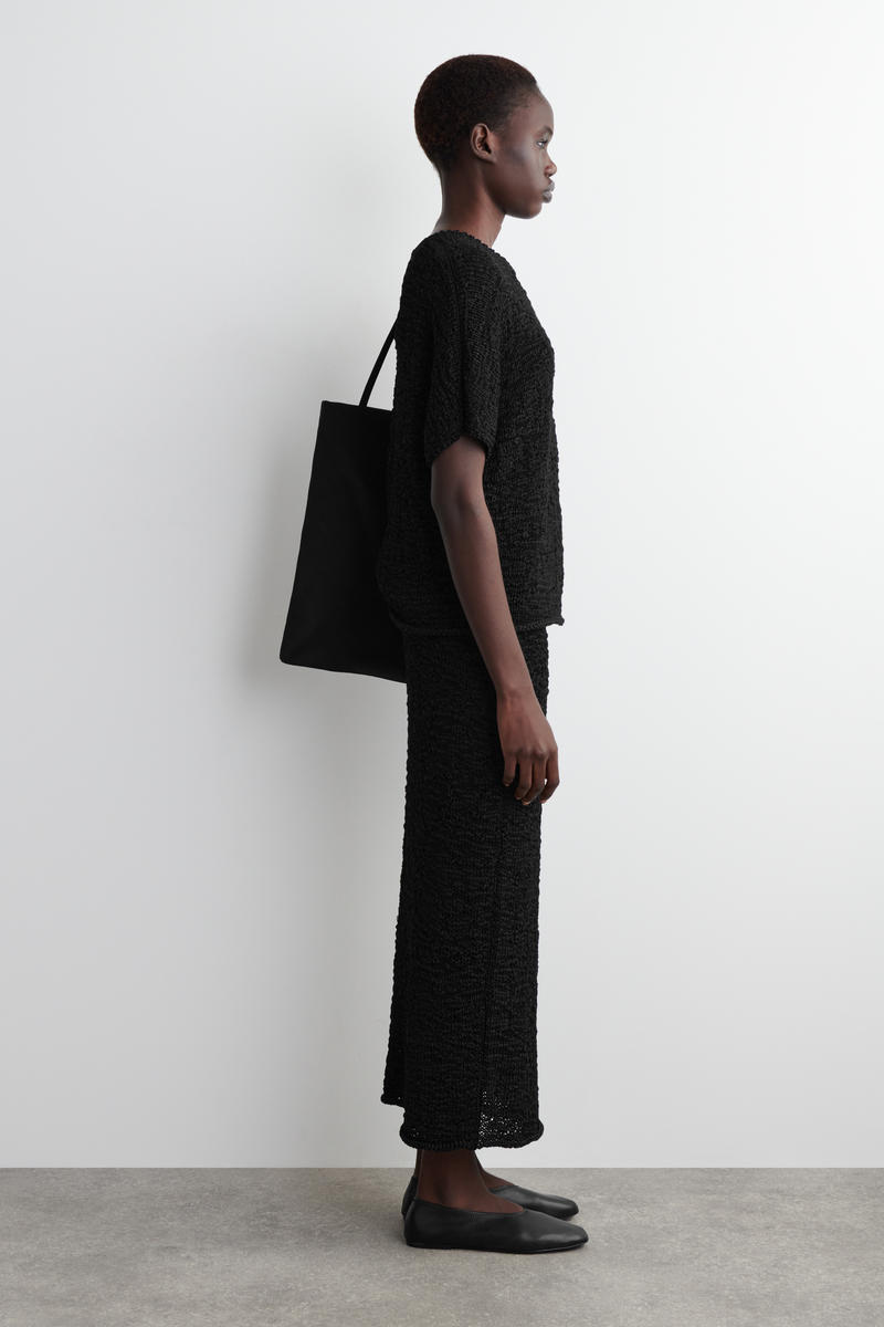 COS フラットシューズ LEATHER BALLET FLATS レザーバレエフラットシューズ｜COS コス