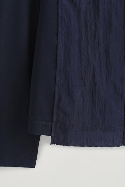 COS ジャージーパネルカーディガン