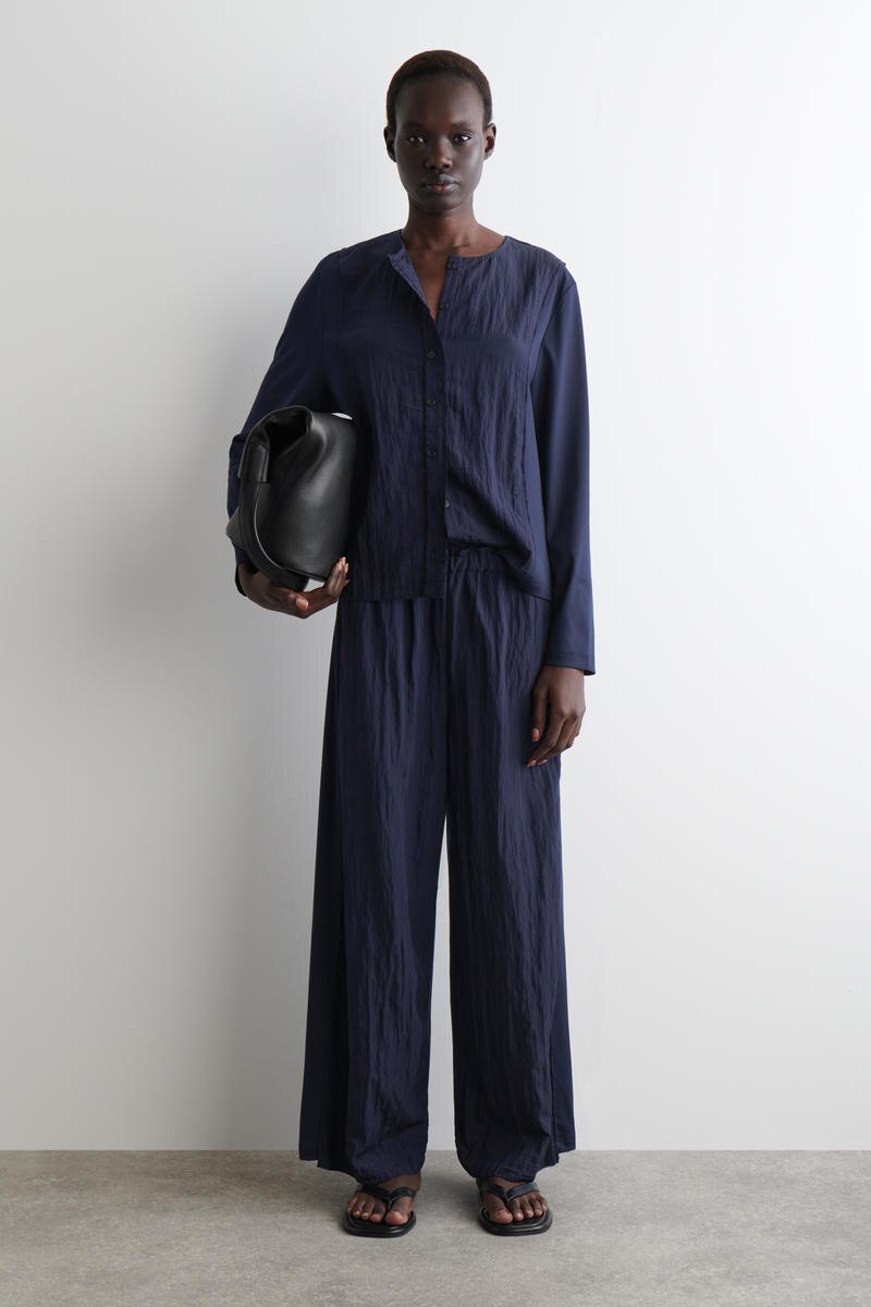 JERSEY-PANELLED CARDIGAN ジャージーパネルカーディガン ネイビー