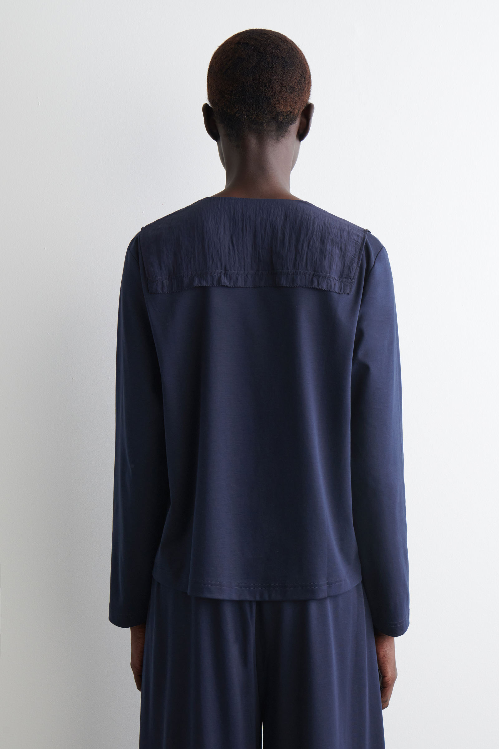 JERSEY-PANELLED CARDIGAN ジャージーパネルカーディガン｜COS