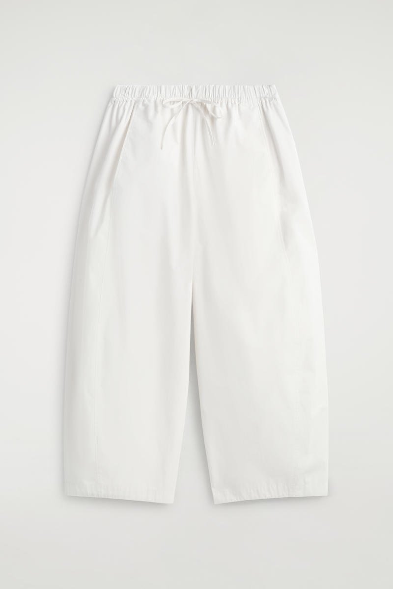 COS ウエストゴム仕様 バレルレッグパンツ