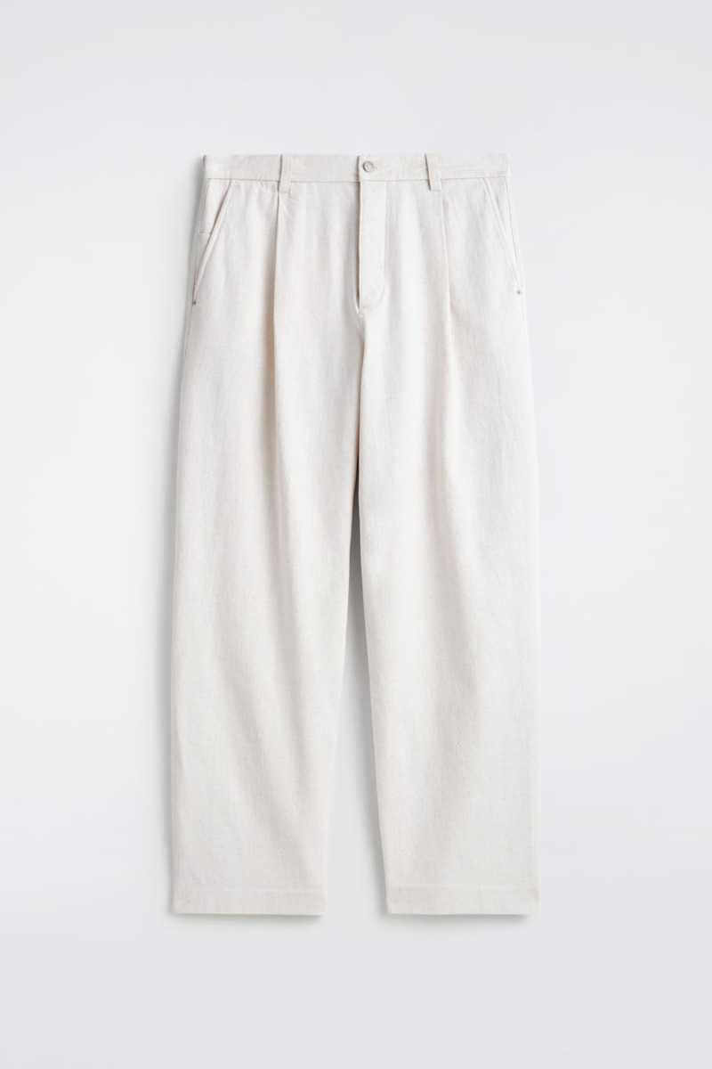 COS タック入りワイドレッグデニムパンツ
