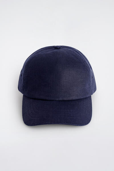 COS リネンベースボールキャップ