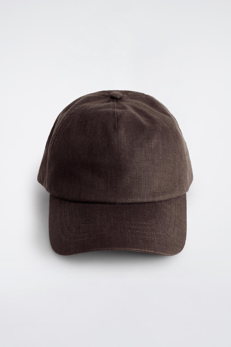 COS リネンベースボールキャップ