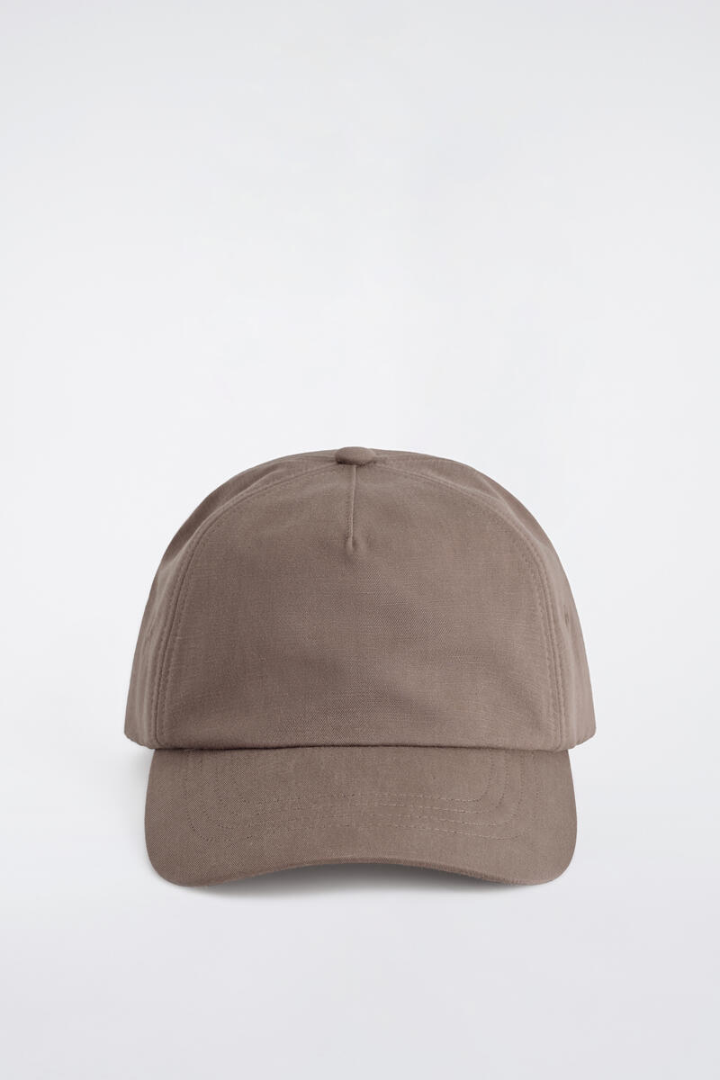 COS リネンベースボールキャップ