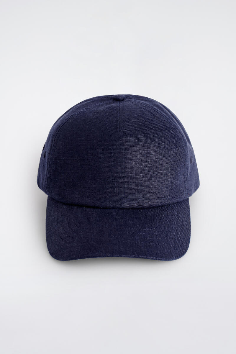 COS リネンベースボールキャップ