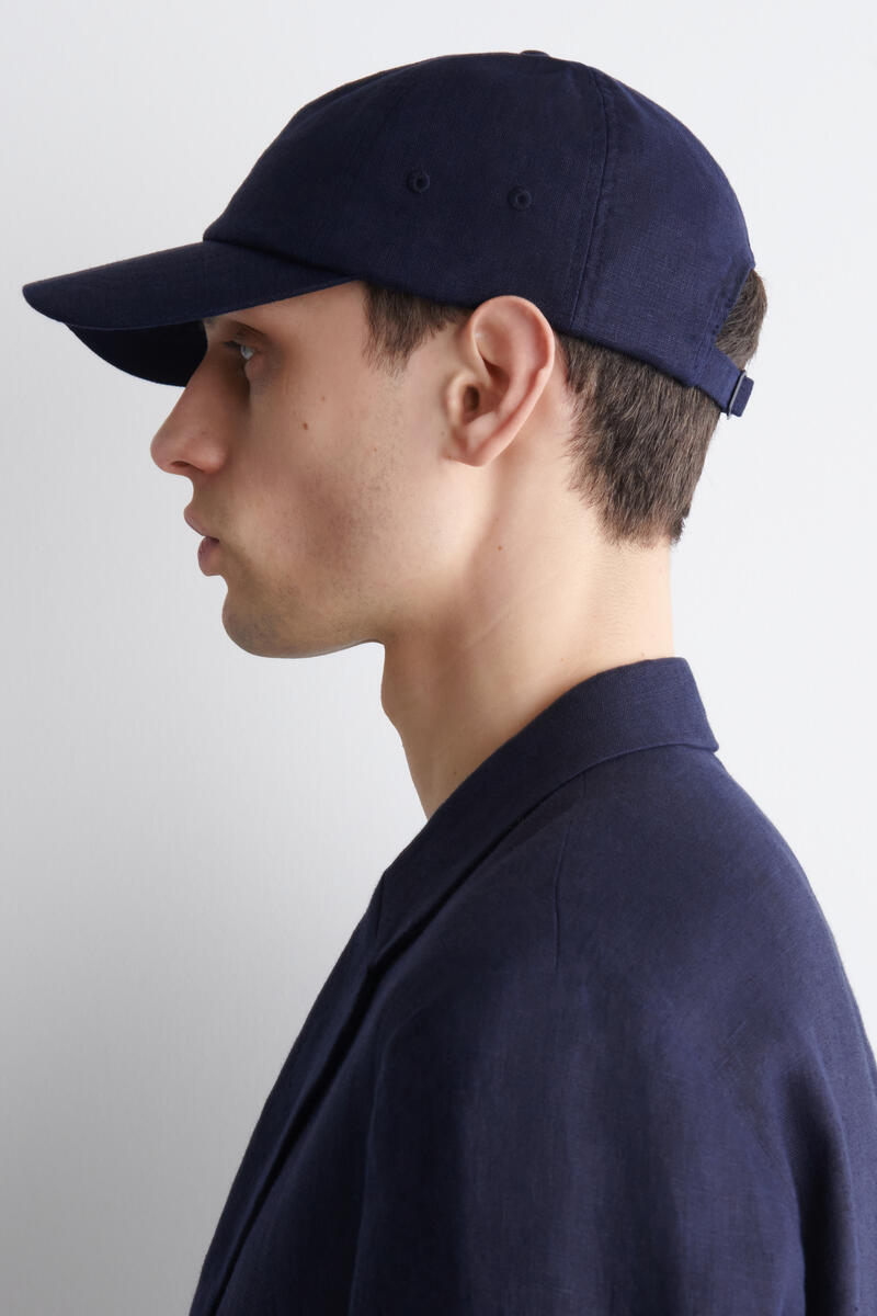 COS リネンベースボールキャップ