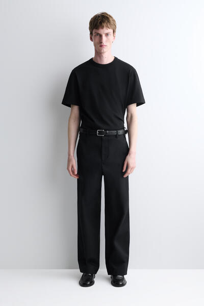 COS コットンワイドレッグチノ