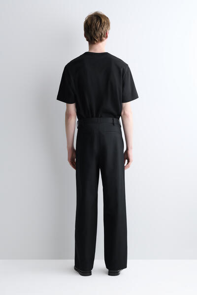 COS コットンワイドレッグチノ