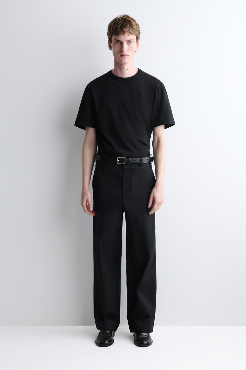 COS コットンワイドレッグチノ