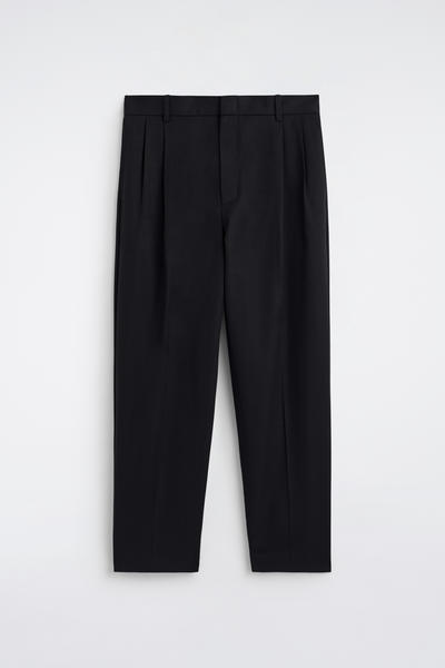 COS ストレートレッグコットンツイルトラウザーズ