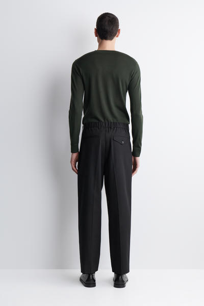 COS ストレートレッグコットンツイルトラウザーズ