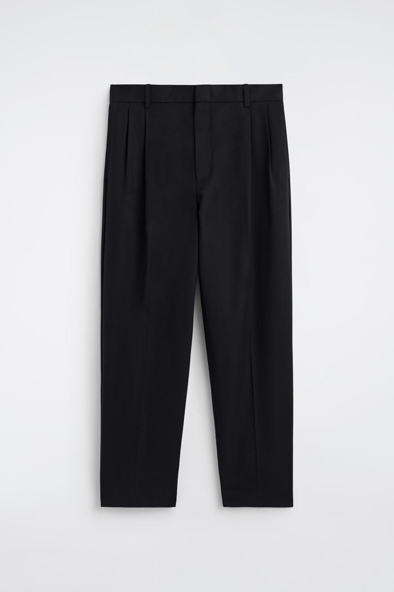 COS ストレートレッグコットンツイルトラウザーズ