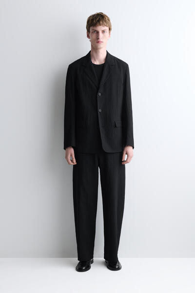 COS アンストラクチャード シアサッカー ブレザー