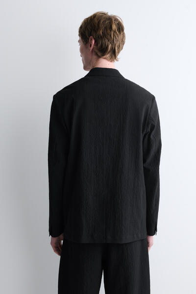 COS アンストラクチャード シアサッカー ブレザー