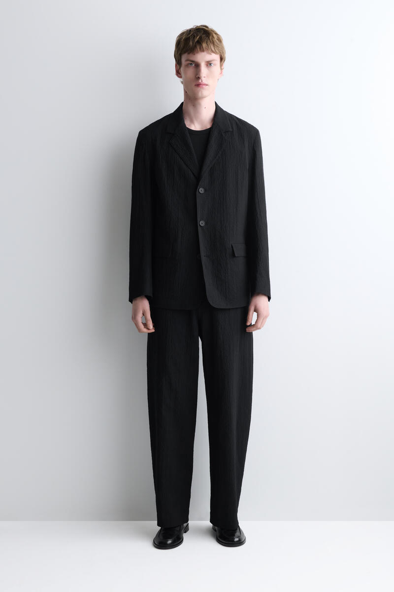 COS アンストラクチャード シアサッカー ブレザー