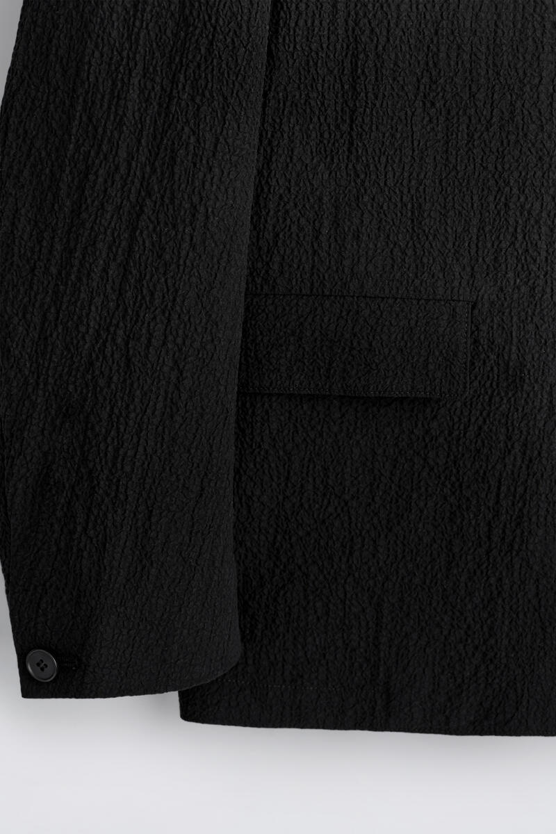 COS アンストラクチャード シアサッカー ブレザー