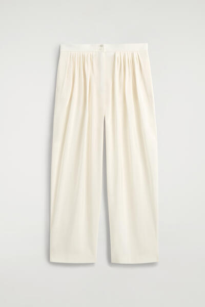 COS ドレーププリーツ　ストレートレッグパンツ