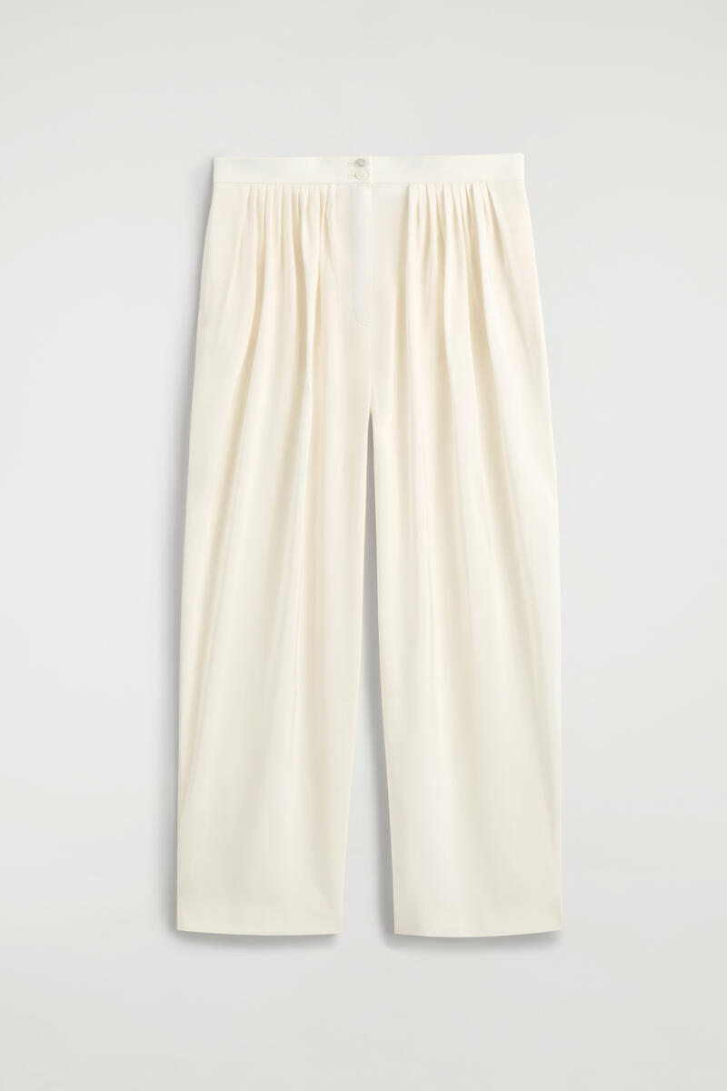 COS ドレーププリーツ　ストレートレッグパンツ