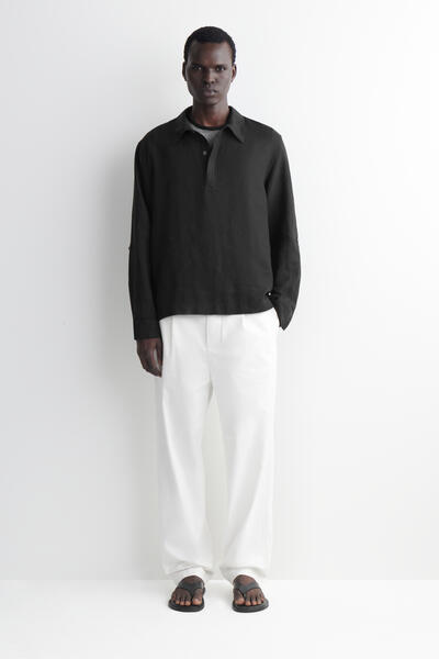 COS KIRK 長袖リネンプルオーバー