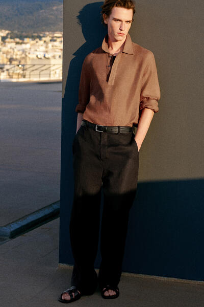 COS KIRK 長袖リネンプルオーバー