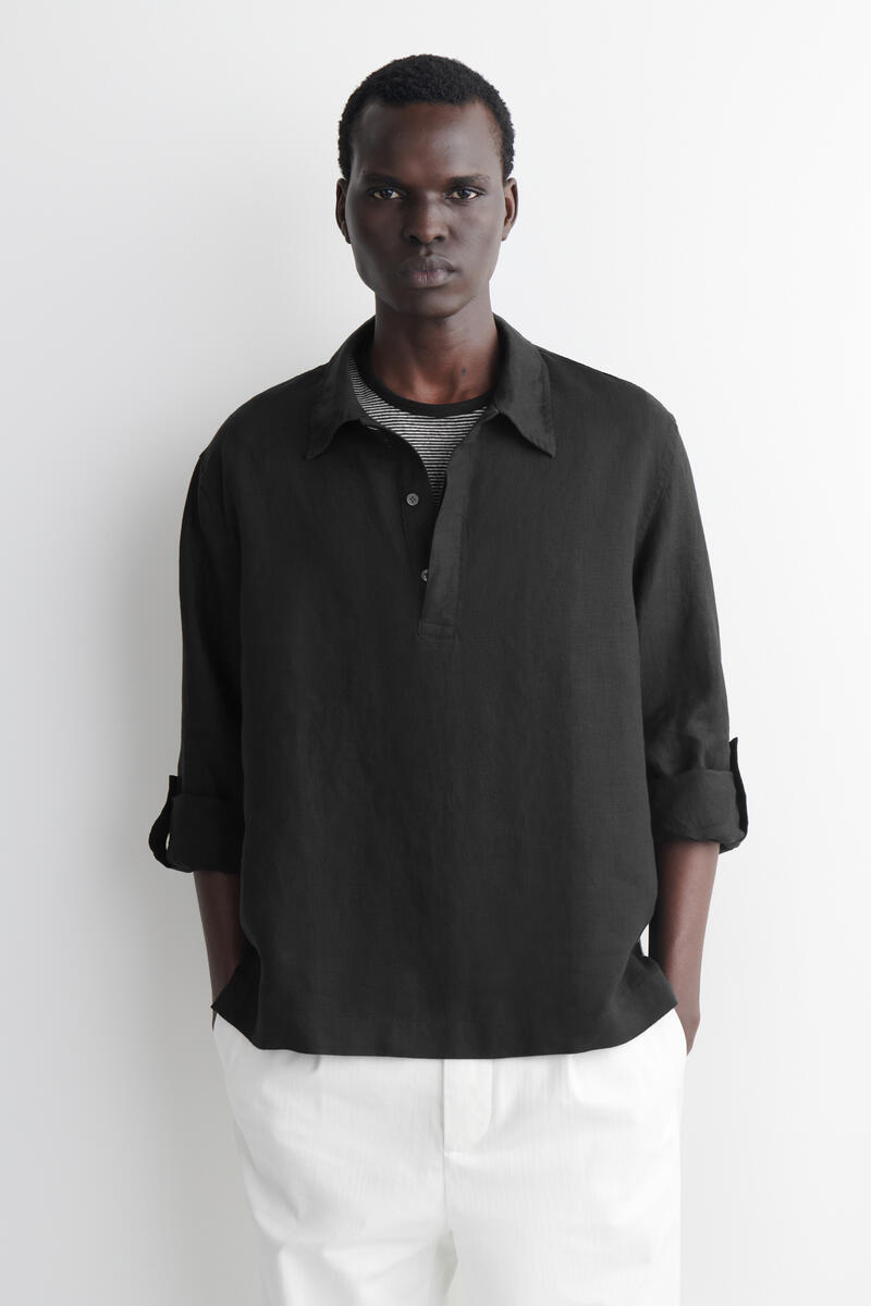 COS KIRK 長袖リネンプルオーバー