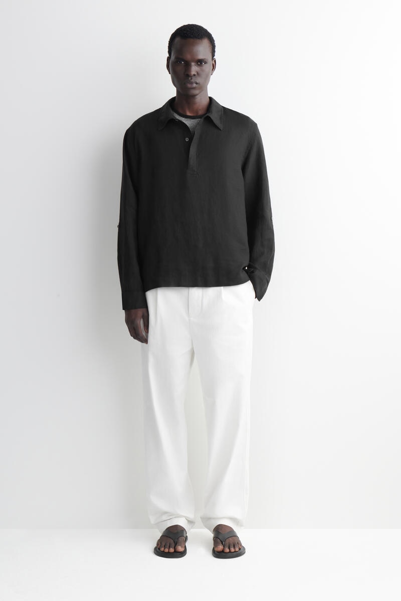 COS KIRK 長袖リネンプルオーバー