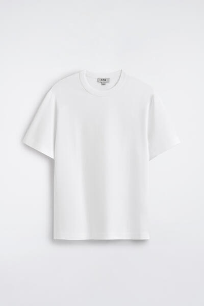 COS インターロック コットン クルーネックTシャツ