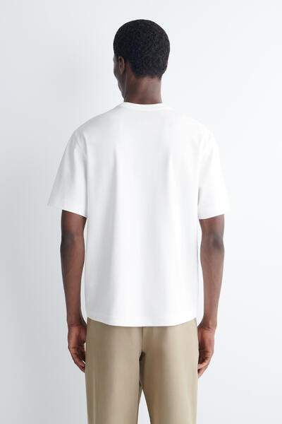 COS インターロック コットン クルーネックTシャツ