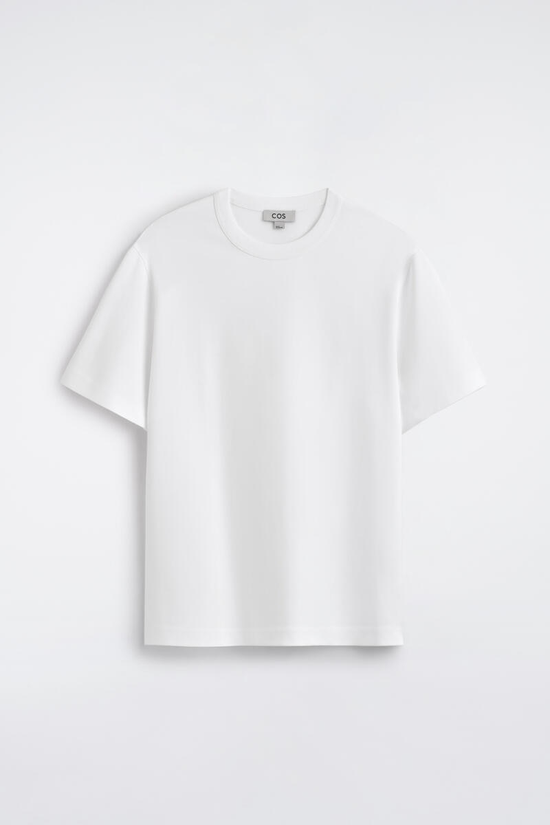 COS インターロック コットン クルーネックTシャツ