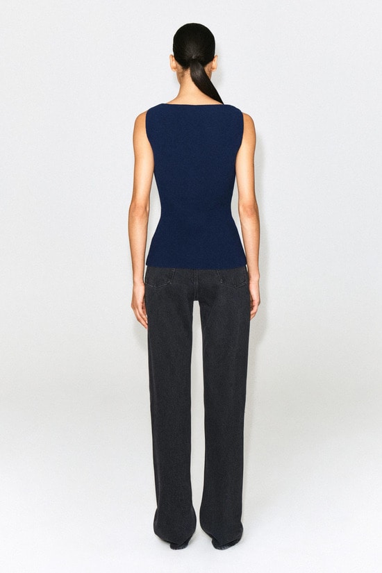 COTTON-BLEND CREPE WAISTCOAT コットンブレンド クレープ ベスト