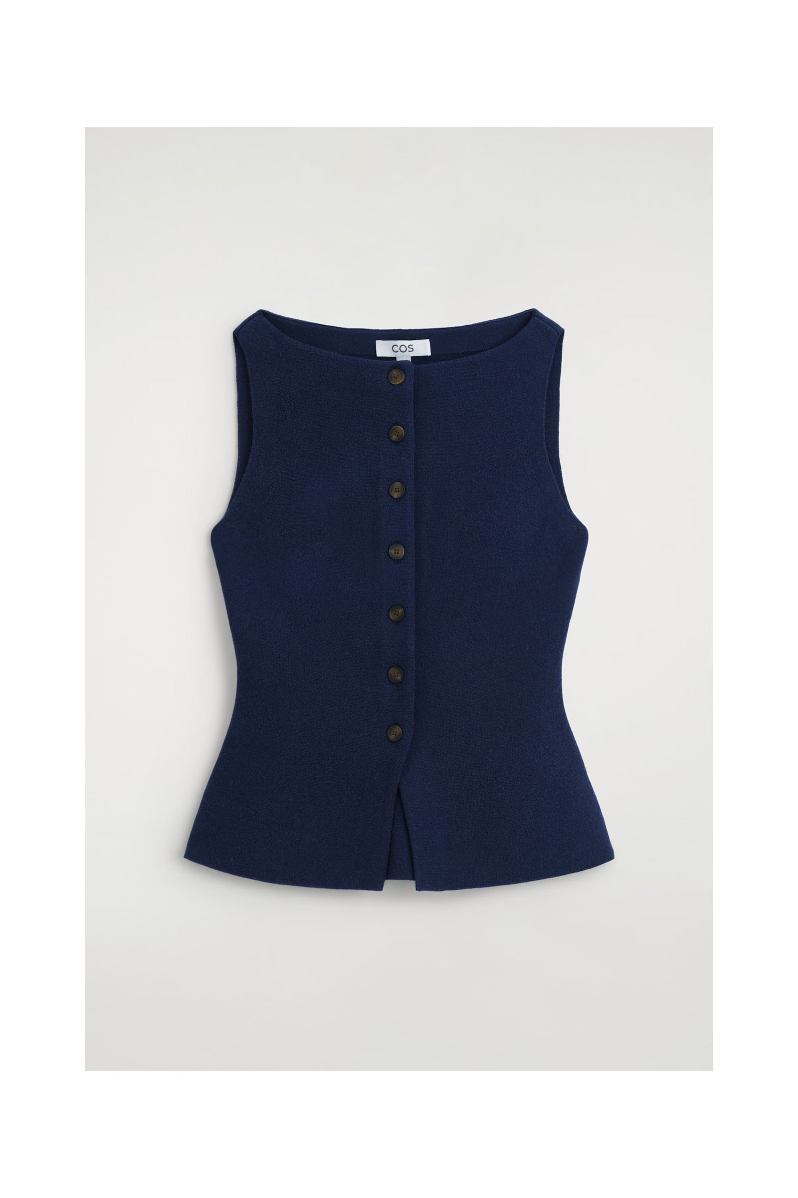 COTTON-BLEND CREPE WAISTCOAT コットンブレンド クレープ ベスト