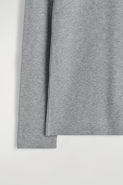 COS リブジャージー長袖トップス