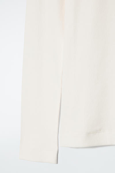 COS リブジャージー長袖トップス