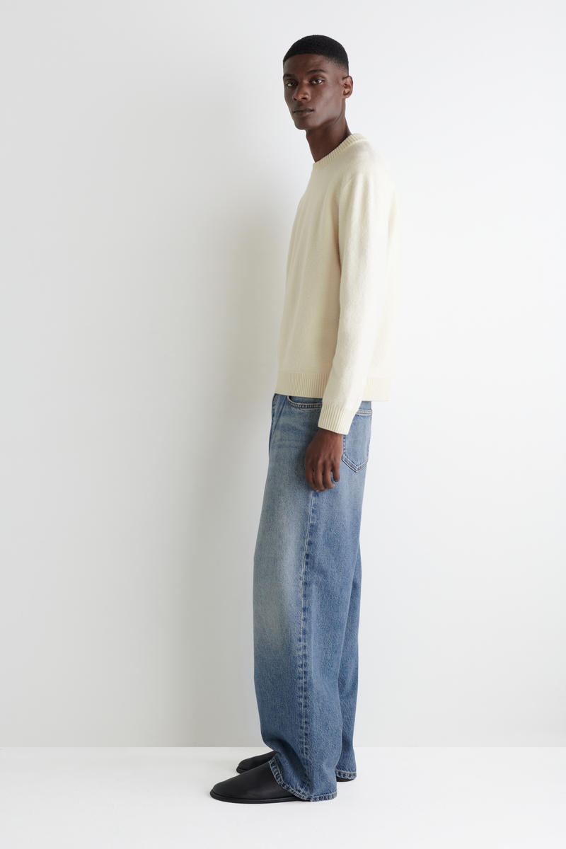 BOILED-WOOL CREW-NECK JUMPER ボイルドウールクルーネックセーター