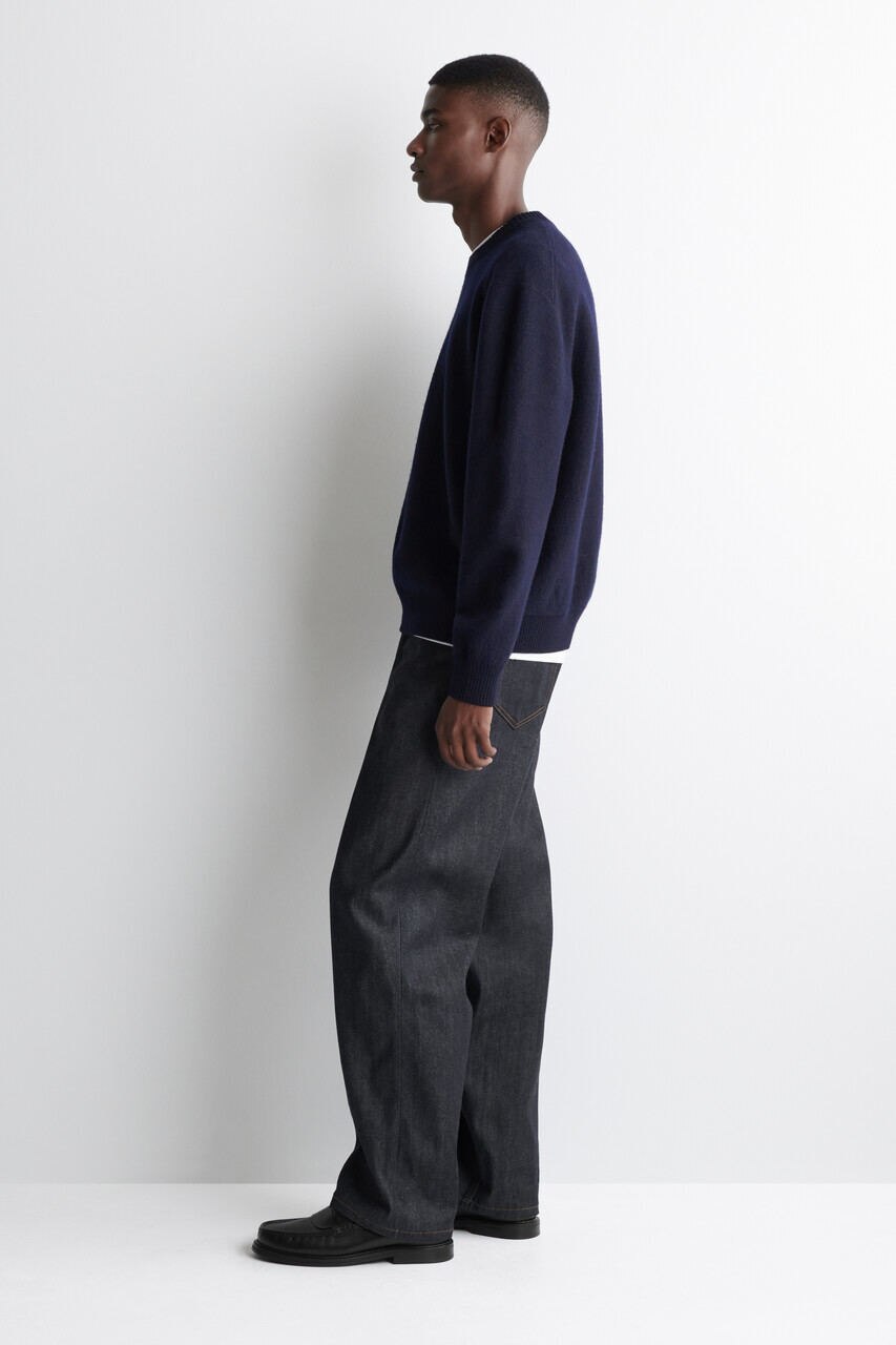 BOILED-WOOL CREW-NECK JUMPER ボイルドウールクルーネックセーター