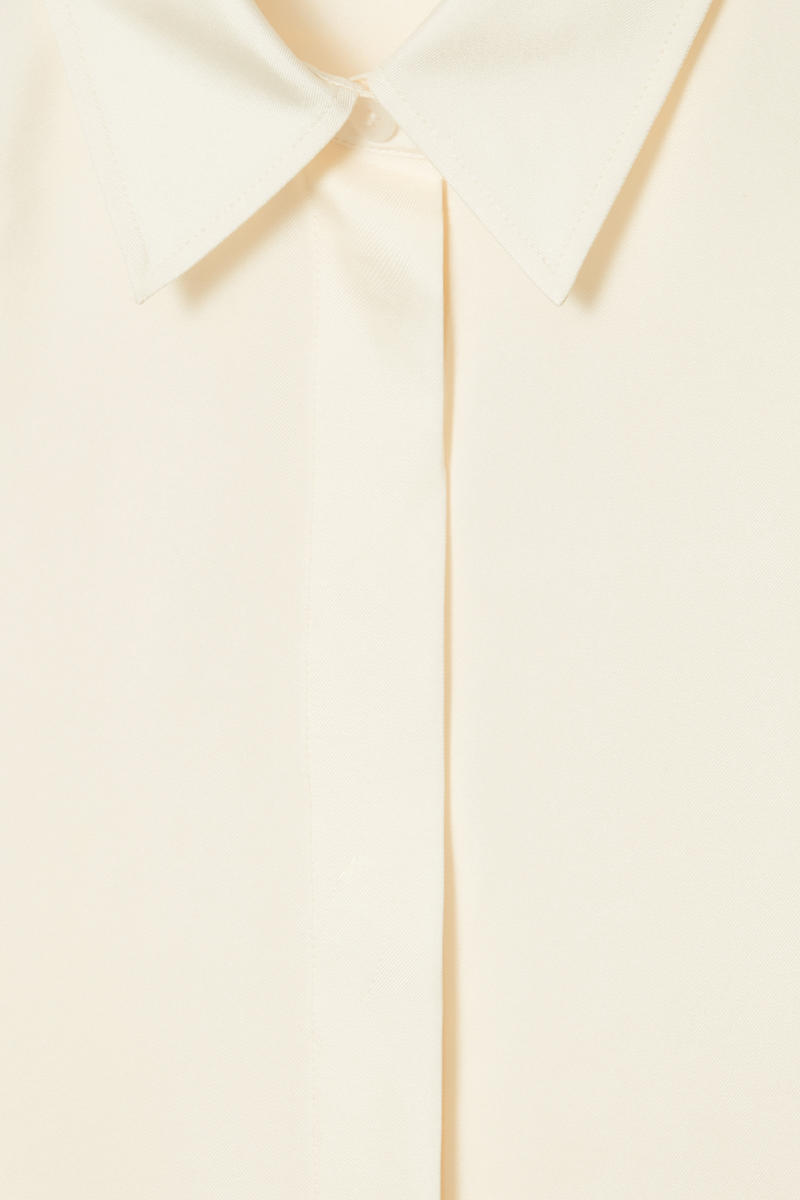 COS オーバーサイズピュアシルクシャツ