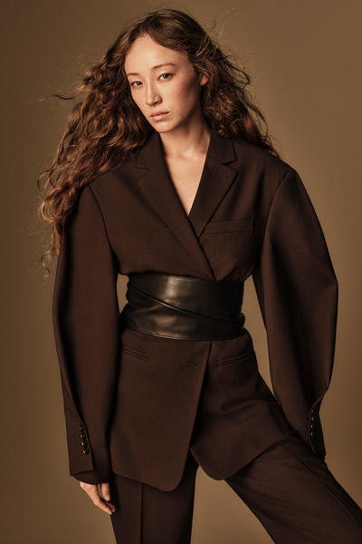 COS ノットレザーウエストベルト