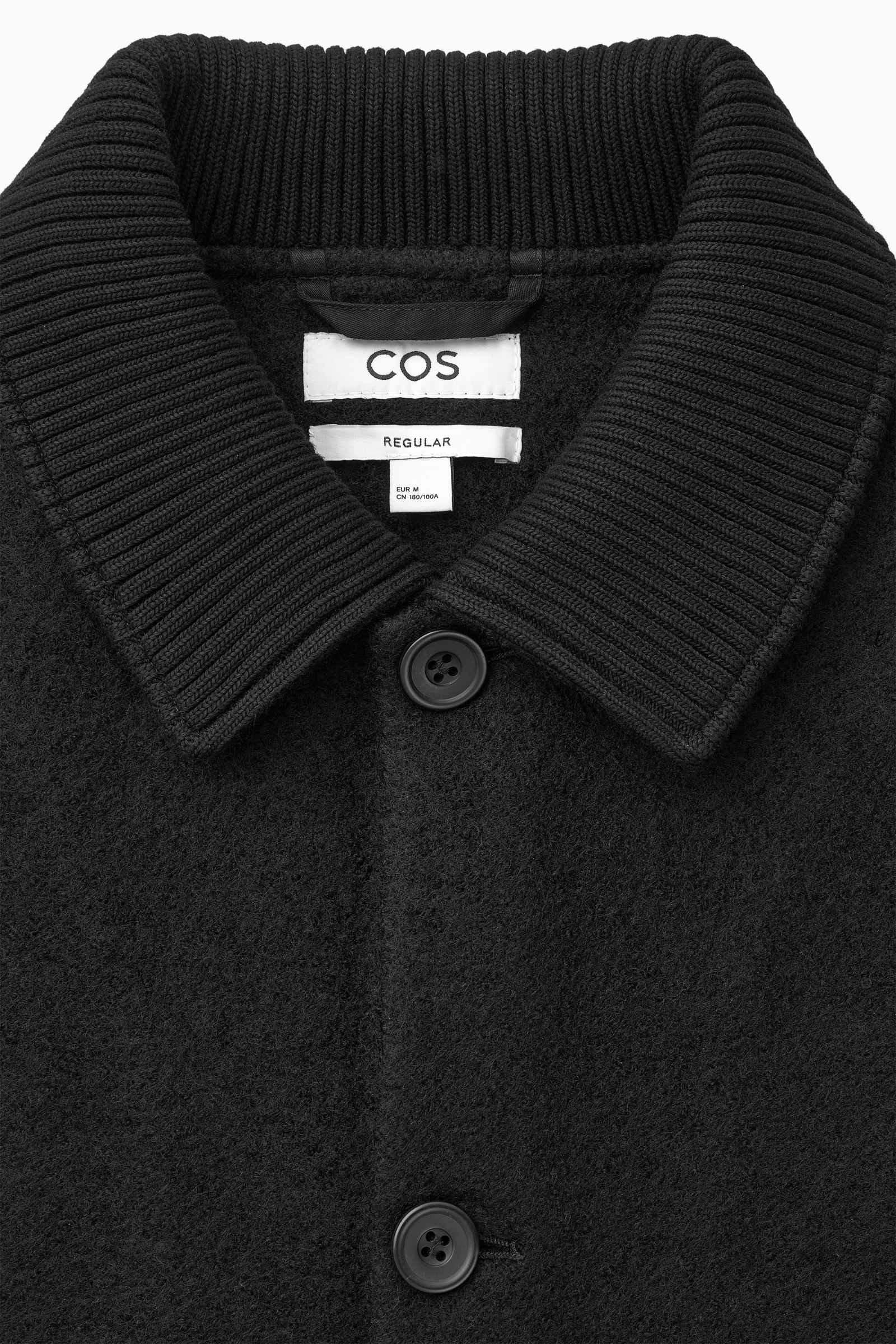 KNITTED-COLLAR OVERSHIRT ニットカラーオーバーシャツ｜COS コス 公式 