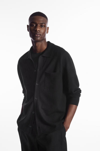 COS ニットボイルドウールシャツ