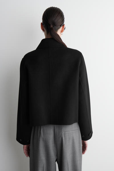 COS ダブルフェイスウールショートジャケット
