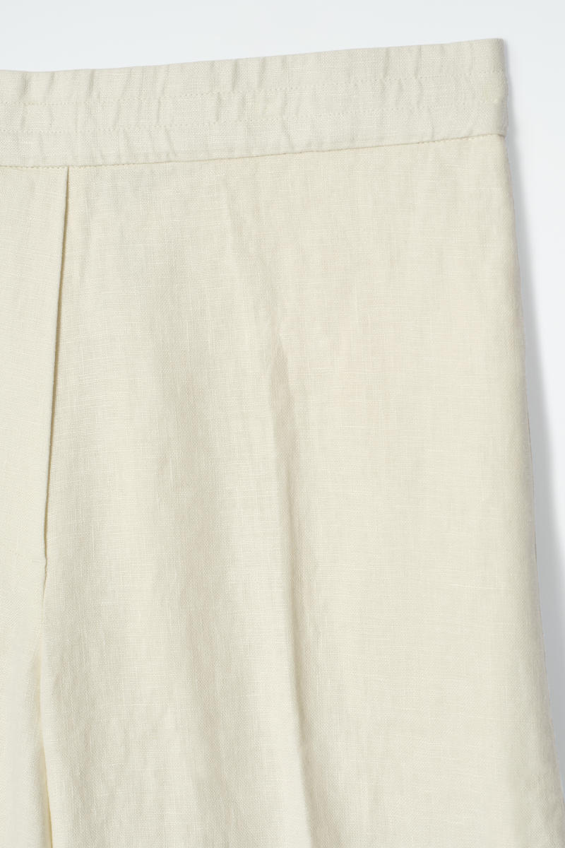COS ワイドレッグテーラードリネンパンツ