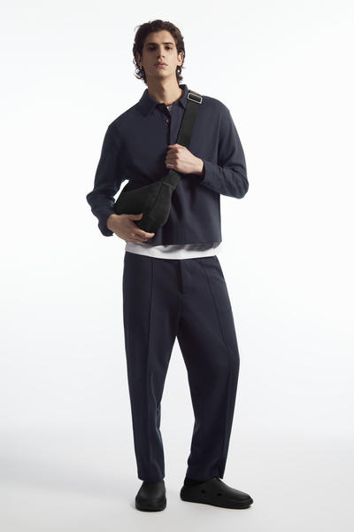 PINTUCKED PULL-ON JERSEY TROUSERS ピンタックプルオンジャージー 