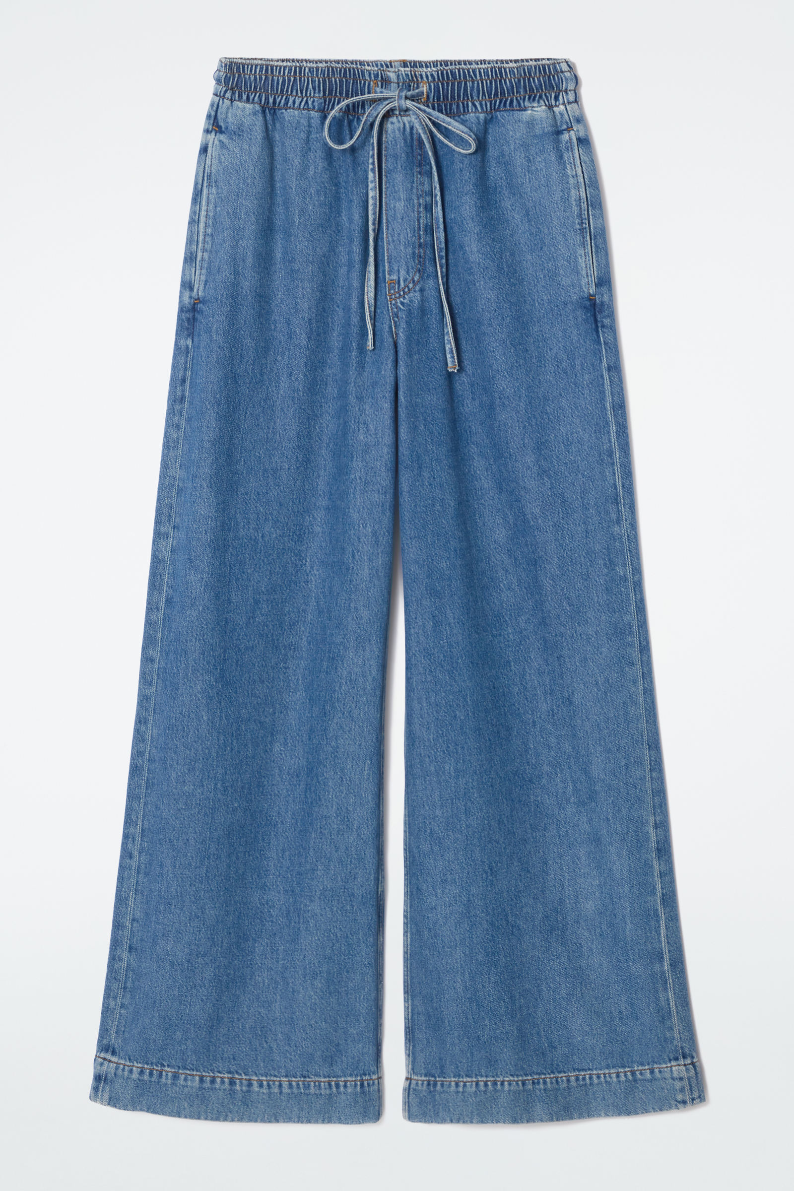 WIDE-LEG FLUID DENIM TROUSERS ワイドレッグフルイドデニム  