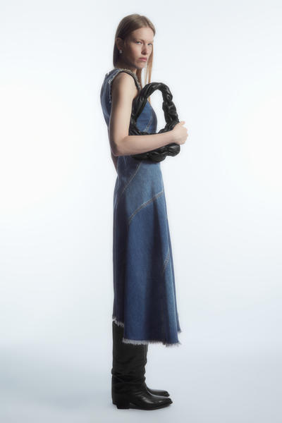 COS レザーニーブーツ