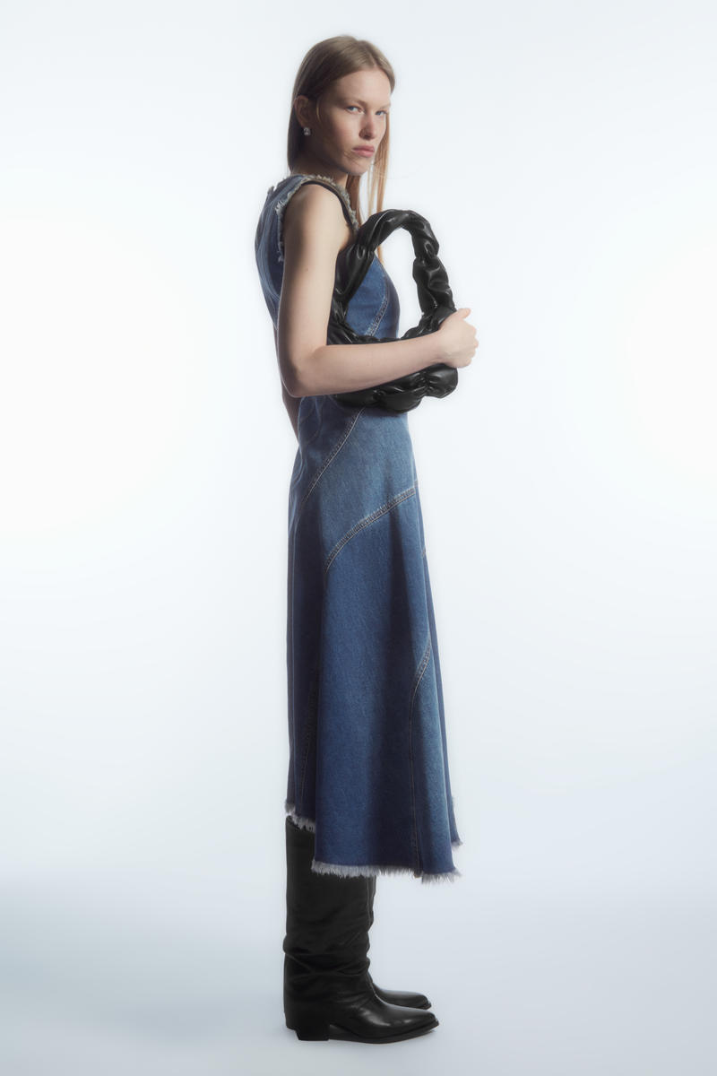 COS レザーニーブーツ