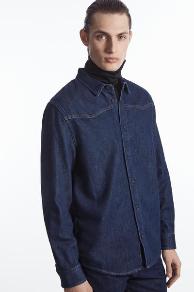 COS デニムウエスタンシャツ
