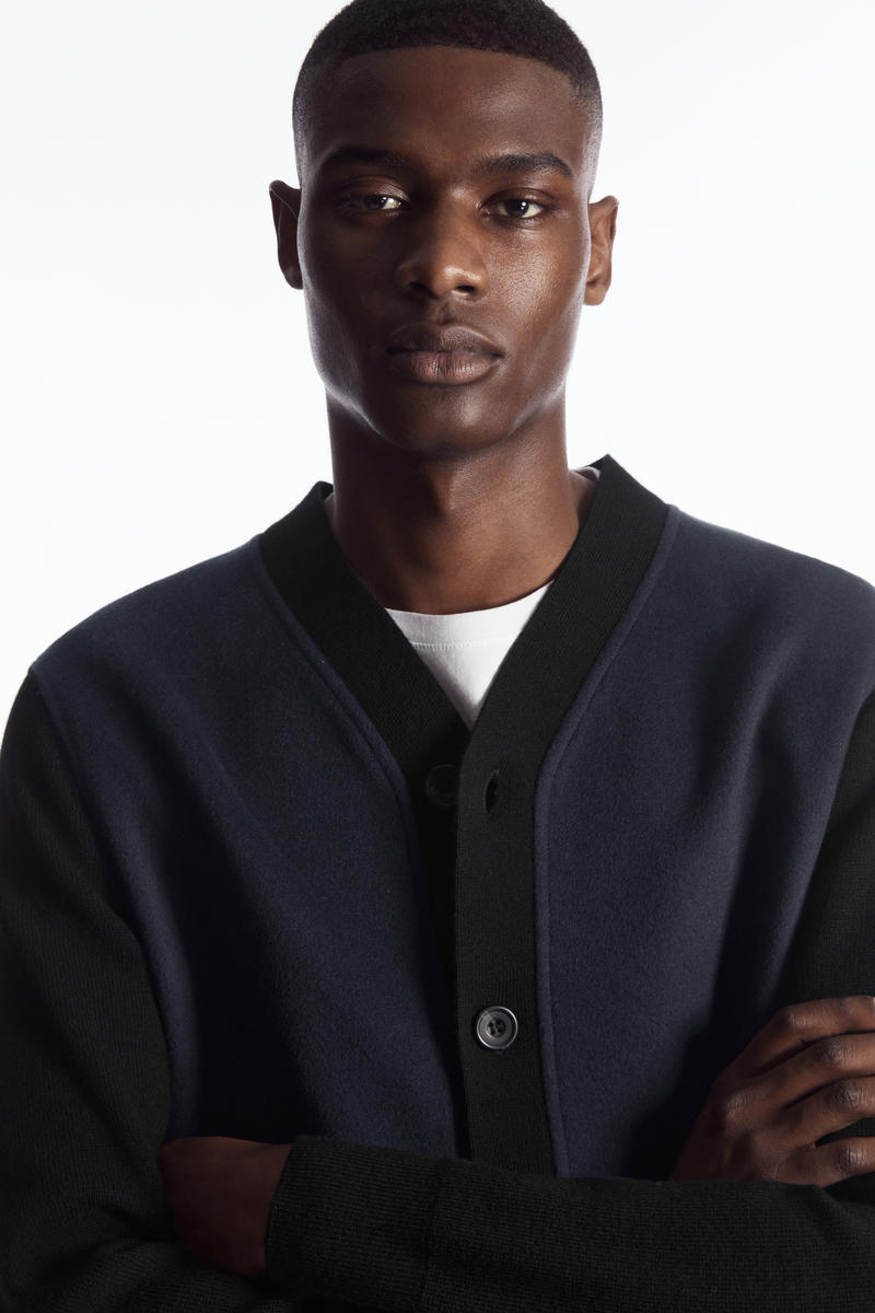 24AW コルコバード プリーツカラーカーディガン　ブラック 24AW コルコバード プリーツカラーカーディガン ブラック レディース