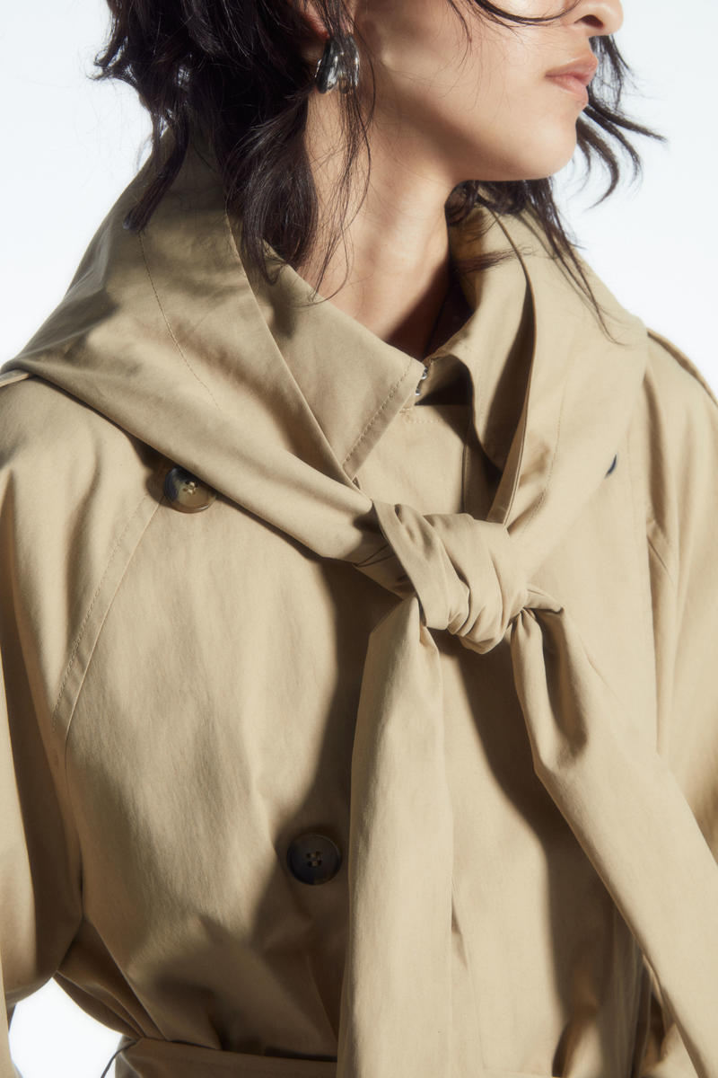 HOODED TRENCH COAT フード付きトレンチコート｜COS コス 公式オンラインストア