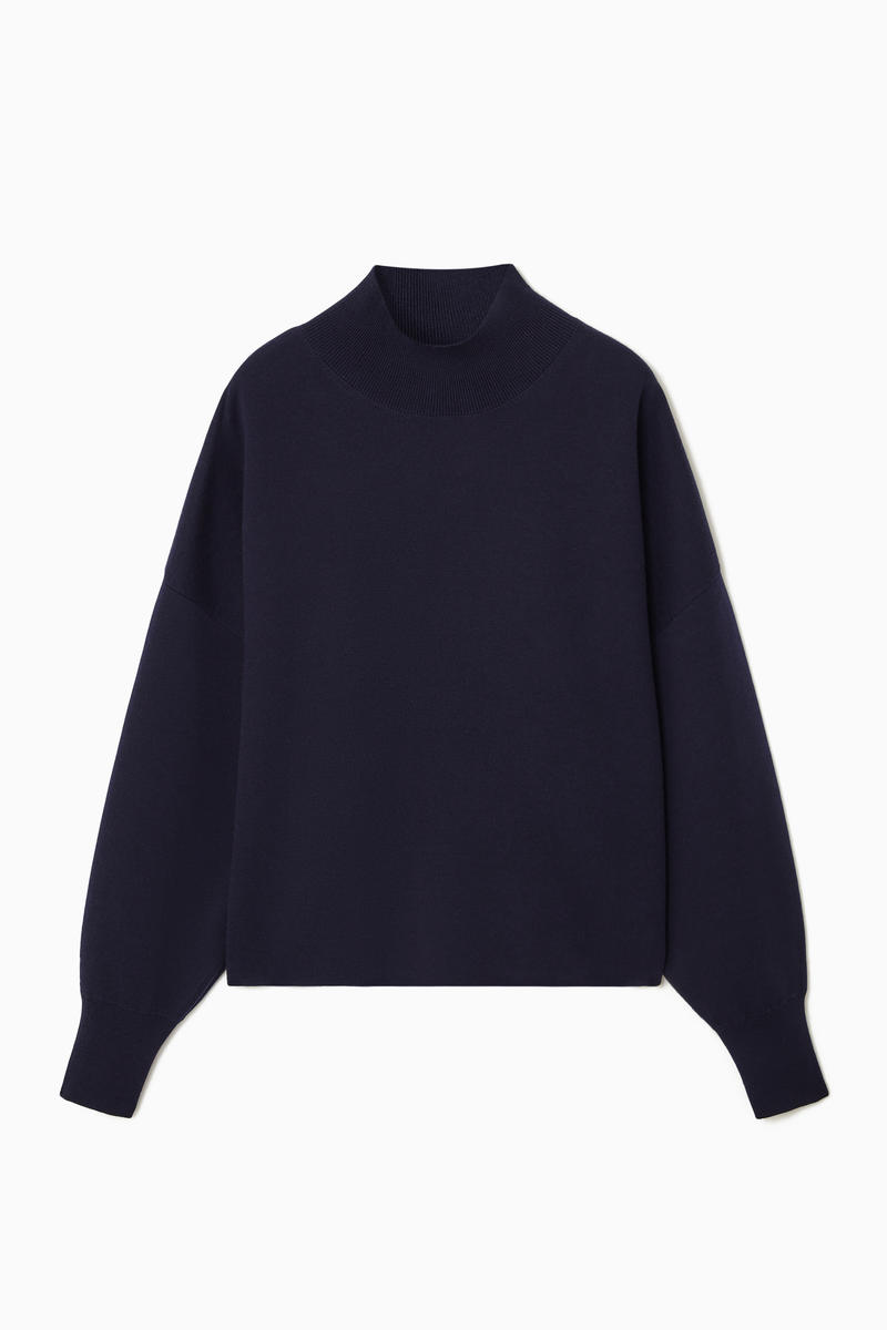 DOUBLE-FACED WOOL TURTLENECK JUMPER ダブルフェイスウール